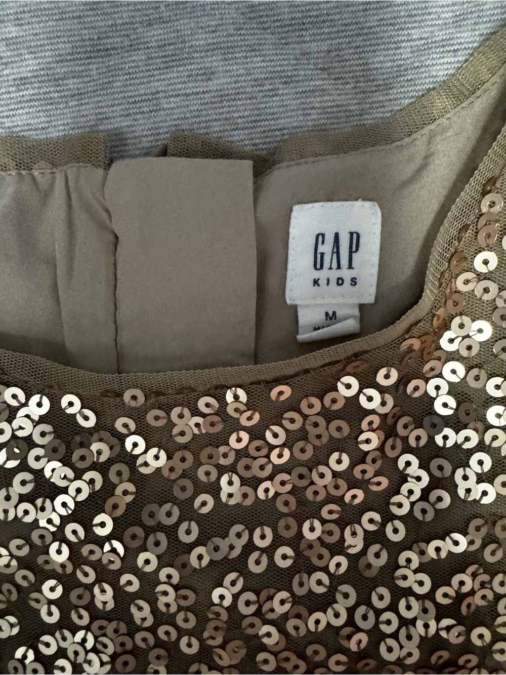 GAP Kids Sequin Tulle Skirt in Champagne